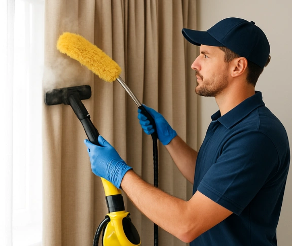 Trusted blind cleaning technician Matty Curtain Cleaning banksia-nsw QLD